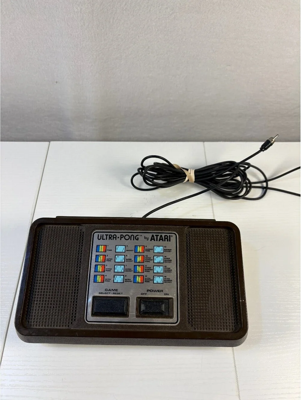 Vintage Atari Ultra-Pong Classic Electronic Game Console Tested - No Paddles
